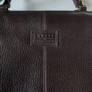 Relic By Fossil Handmade Pebble Leather Brown Satchel Shoulder Bag Purse